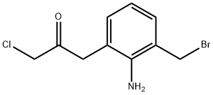 1-(2-Amino-3-(bromomethyl)phenyl)-3-chloropropan-2-one Structure