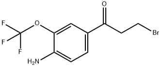 1-(4-Amino-3-(trifluoromethoxy)phenyl)-3-bromopropan-1-one Structure