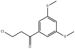 1-(3,5-Bis(methylthio)phenyl)-3-chloropropan-1-one Structure