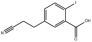 5-(2-Cyanoethyl)-2-iodobenzoic acid Structure