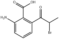 2-Amino-6-(2-bromopropanoyl)benzoic acid Structure