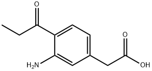 3-Amino-4-propionylphenylacetic acid Structure