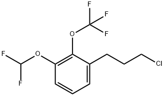 1-(3-Chloropropyl)-3-(difluoromethoxy)-2-(trifluoromethoxy)benzene Structure