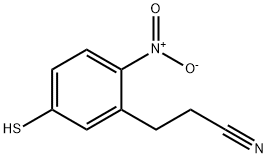 5-Mercapto-2-nitrophenylpropanenitrile Structure