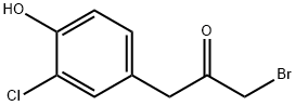 1-Bromo-3-(3-chloro-4-hydroxyphenyl)propan-2-one Structure