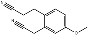 2-(2-Cyanoethyl)-5-methoxyphenylacetonitrile Structure