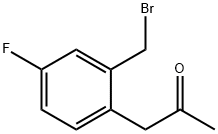 1-(2-(Bromomethyl)-4-fluorophenyl)propan-2-one Structure