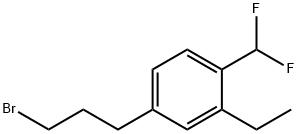 4-(3-Bromopropyl)-2-ethylbenzodifluoride Structure