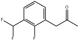 1-(3-(Difluoromethyl)-2-fluorophenyl)propan-2-one 구조식 이미지