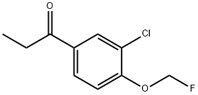 1-(3-Chloro-4-(fluoromethoxy)phenyl)propan-1-one 구조식 이미지