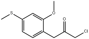 2-(3-Chloro-2-oxopropyl)-5-(methylthio)anisole Structure