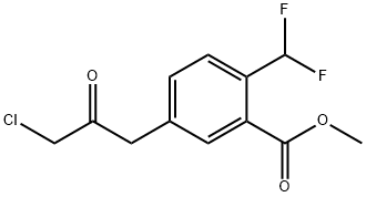 Methyl 5-(3-chloro-2-oxopropyl)-2-(difluoromethyl)benzoate Structure