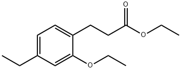 Ethyl 2-ethoxy-4-ethylphenylpropanoate Structure