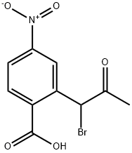 2-(1-Bromo-2-oxopropyl)-4-nitrobenzoic acid Structure