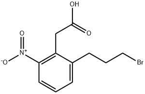 2-(3-Bromopropyl)-6-nitrophenylacetic acid Structure