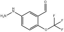 5-Hydrazinyl-2-(trifluoromethoxy)benzaldehyde Structure