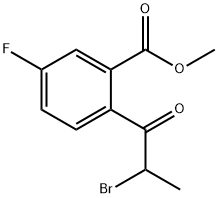 Methyl 2-(2-bromopropanoyl)-5-fluorobenzoate Structure