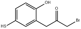 2-(3-Bromo-2-oxopropyl)-4-mercaptophenol Structure