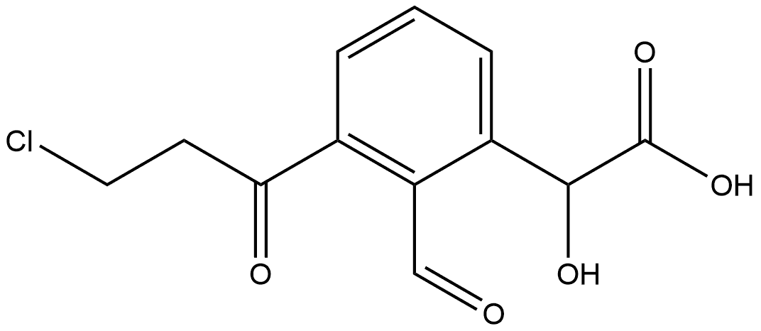 3-(3-Chloropropanoyl)-2-formylmandelic acid Structure