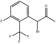 1-Bromo-1-(3-fluoro-2-(trifluoromethyl)phenyl)propan-2-one Structure