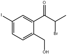 2-(2-Bromopropanoyl)-4-iodobenzylalcohol Structure