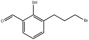 3-(3-Bromopropyl)-2-mercaptobenzaldehyde Structure