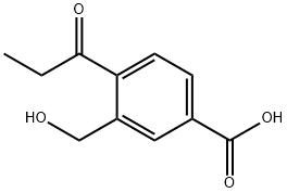 3-(Hydroxymethyl)-4-propionylbenzoic acid Structure