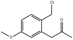 1-(2-(Chloromethyl)-5-(methylthio)phenyl)propan-2-one Structure