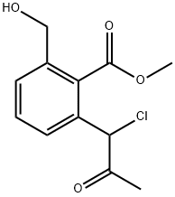 Methyl 2-(1-chloro-2-oxopropyl)-6-(hydroxymethyl)benzoate Structure