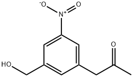 3-Nitro-5-(2-oxopropyl)benzylalcohol Structure