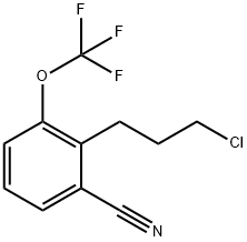 2-(3-Chloropropyl)-3-(trifluoromethoxy)benzonitrile Structure