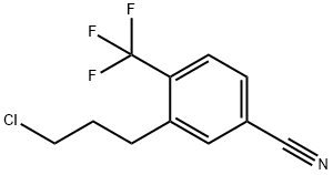 3-(3-Chloropropyl)-4-(trifluoromethyl)benzonitrile Structure