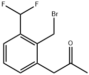 1-(2-(Bromomethyl)-3-(difluoromethyl)phenyl)propan-2-one Structure