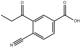 4-Cyano-3-propionylbenzoic acid Structure