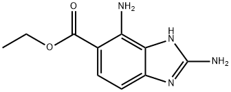 Ethyl 2,4-diamino-1H-benzimidazole-5-carboxylate Structure