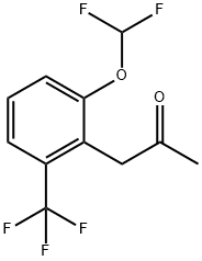 1-(2-(Difluoromethoxy)-6-(trifluoromethyl)phenyl)propan-2-one Structure