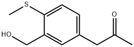 2-(Methylthio)-5-(2-oxopropyl)benzylalcohol Structure