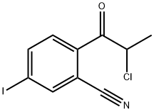 2-(2-Chloropropanoyl)-5-iodobenzonitrile Structure