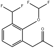 1-(2-(Difluoromethoxy)-3-(difluoromethyl)phenyl)propan-2-one Structure