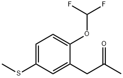 1-(2-(Difluoromethoxy)-5-(methylthio)phenyl)propan-2-one Structure