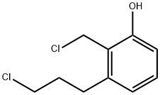 2-(3-Chloropropyl)-6-hydroxybenzyl chloride Structure