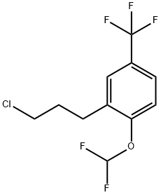 3-(3-Chloropropyl)-4-(difluoromethoxy)benzotrifluoride Structure