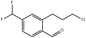 2-(3-Chloropropyl)-4-(difluoromethyl)benzaldehyde Structure