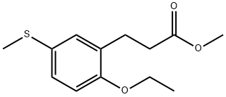 Methyl 3-(2-ethoxy-5-(methylthio)phenyl)propanoate Structure