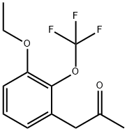 1-(3-Ethoxy-2-(trifluoromethoxy)phenyl)propan-2-one 구조식 이미지