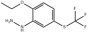 1-(2-Ethoxy-5-(trifluoromethylthio)phenyl)hydrazine Structure