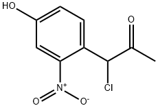 4-(1-Chloro-2-oxopropyl)-3-nitrophenol Structure