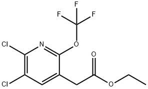 Ethyl 2,3-dichloro-6-(trifluoromethoxy)pyridine-5-acetate Structure