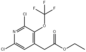 Ethyl 2,6-dichloro-3-(trifluoromethoxy)pyridine-4-acetate Structure