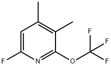 3,4-Dimethyl-6-fluoro-2-(trifluoromethoxy)pyridine 구조식 이미지